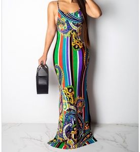 Orange/Multi color Maxi Dress NEW!!